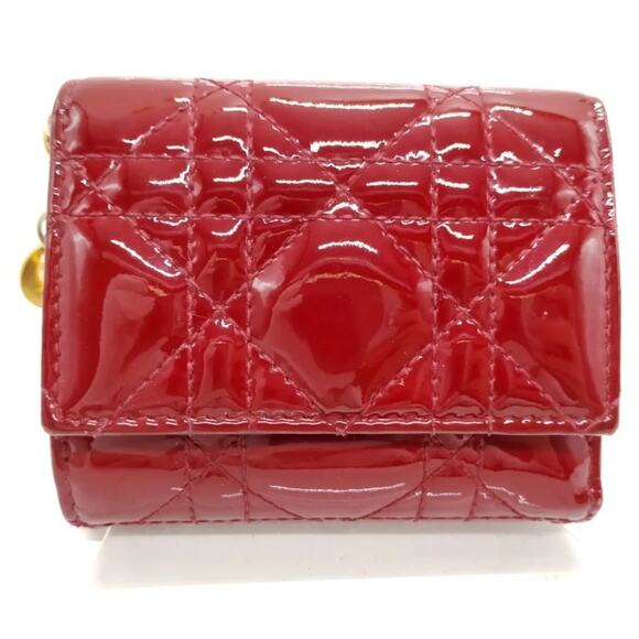 Dior Red Lotus Wallet - Picture 1 of 9
